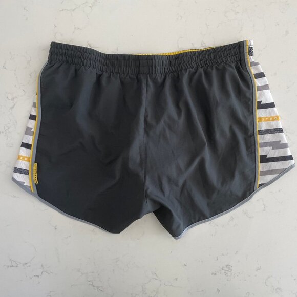 Nike Livestrong Dri-Fit Athletic Running Shorts Grey Yellow Black White Sz M - Picture 4 of 11
